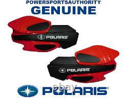 2013-2020 Polaris Sportsman 1000 800 OEM Red Hand Guard & Bracket Kit Assy P84