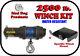 2500lb Mad Dog Synthetic Winch/mount Kit For 2016-2021 Polaris Sportsman 450