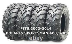 4 WANDA ATV/UTV Tires 25X8-12 25X10-12 for 2002-2014 POLARIS SPORTSMAN 400/700