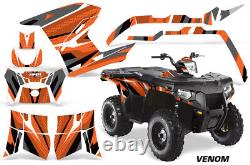 ATV Graphics Kit Decal Sticker Wrap For Polaris Sportsman 500/800 11-15 VENOM OR