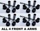 All Front Upper / Lower A-arm Bushing Shaft Kit Polaris Sportsman 850 1000 14-21