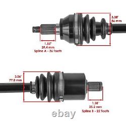 Caltric Front And Rear CV Joint Axles For Polaris Sportsman XP 1000 2016-2017