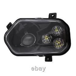 For Polaris Scrambler RZR ACE Sportsman Ranger LED BLACK Headlight Kit (Pair)