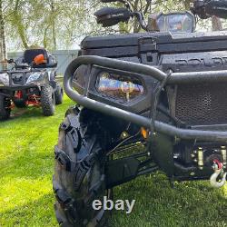 For Polaris Scrambler RZR ACE Sportsman Ranger LED BLACK Headlight Kit (Pair)