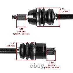 Front And Rear CV Joint Axles For Polaris Sportsman 1000 High Lifter 2016-2017