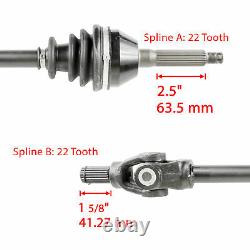 Front Left And Right Complete CV Joint Axles for Polaris Sportsman 700 2002