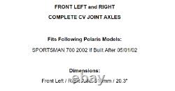 Front Left And Right Complete CV Joint Axles for Polaris Sportsman 700 2002