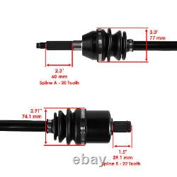 Front Right And Left CV Joint Axles for Polaris Sportsman 500 Forest 2009-2012
