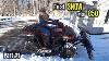 Girlfriend S First Driveway Snow Plowing Polaris Sportsman 850 Premium Trail