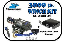 KFI 3000 lb. Winch Mount Kit 09-21 Polaris Sportsman 400 500 550 570 800 850 1000