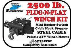 KFI Winch Kit 2500lb. Plug-N-Play'12-'20 Polaris Sportsman 450 550 570 850 1000