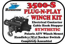 KFI Winch Kit 3500 lb. Plug-N-Play'14-'21 Polaris Sportsman 450 550 570 850 Syn