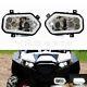 Led Headlight With Halo Ring For Polaris Sportsman Rzr 400 450 500 570 800 900 Xp4