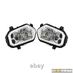 LED Headlight with Halo Ring For Polaris Sportsman RZR 400 450 500 570 800 900 XP4