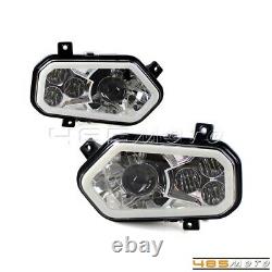LED Headlight with Halo Ring For Polaris Sportsman RZR 400 450 500 570 800 900 XP4