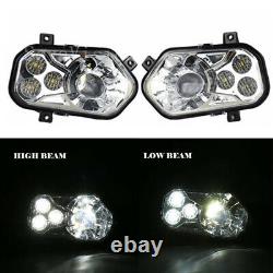 Pair ATV UTV LED Conversion Headlight 6500K for Polaris Sportsman RZR XP 900