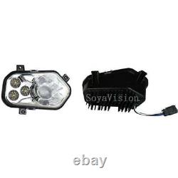 Pair ATV UTV LED Conversion Headlight 6500K for Polaris Sportsman RZR XP 900