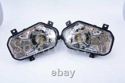 Pair ATV UTV LED Conversion Headlight 6500K for Polaris Sportsman RZR XP 900