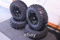 Polaris Sportsman 450 25 Bear Claw Atv Tire & Viper Black Wheel Kit Pol3ca