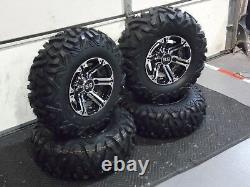 Polaris Sportsman 450 25 Quadking Atv Tire & Viper M/b Wheel Kit Pol3ca Bighorn