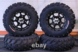 Polaris Sportsman 500 25 Bear Claw Atv Tire & Cobra Blk Wheel Kit Pol3ca