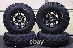 Polaris Sportsman 570 25 Bear Claw Atv Tire & Itp Ss212 Blk Wheel Kit Pol3ca