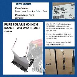 Polaris Sportsman 60 Razor Two-way Plow Blade 2875370 P002