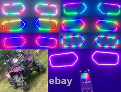 Rainbow Color Flowing LED Halo Rings for Polaris Sportsman 800 XP 900 Highlifter