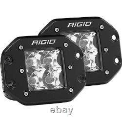 Rigid Industries 212213 Black D-Series Pro Spot Light Flush Mount Pair