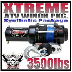 3500lb Xtreme Atv Winch Polaris Sportsman 2011-20 400 500 570 800 1000