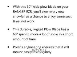 Polaris 60 Ploques 2876626 Sportif Razor Vtt / Utv Snow Removal Ploques -nouvel