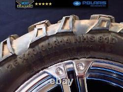 Polaris Rzr Ace Ranger Sportsman 570 800 Jante avant chromée d'origine avec pneu 14711470 A3