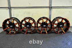 Polaris Sportsman 570 14 Sti Hd6 Orange Atv Wheels (set 4) Garantie De Vie Pol3ca