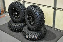 Polaris Sportsman 570 25 Quadking Atv Tire & Viper Blk Wheel Kit Pol3ca Bighorn