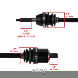 Roulement de moyeu d'essieu de joint CV avant gauche ou droit pour Polaris Sportsman 800 EFI 2007-12